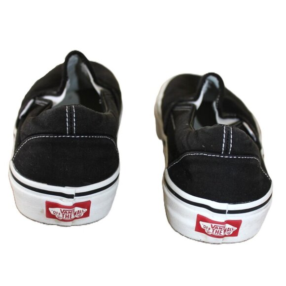 VANS Classic Canvas Skateboard Slip-On Shoes, Black Unisex - Size M9.5/W11 - Picture 12 of 14